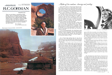 American Indian Artist: R.C. Gorman