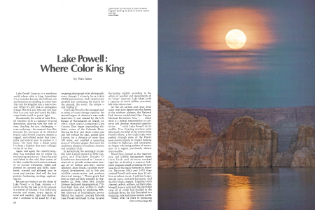 Lake Powell by moonlight, a mystic shadow kingdom awaiting the blush of another radiant new day.