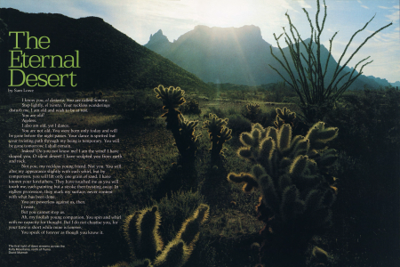 The first light of dawn streams across the Kofa Mountains, north of Yuma.