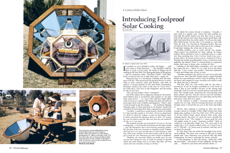 Foolproof Solar Cookery