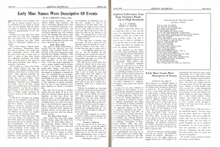 EARLY MINE NAMES DESCRIPTIVE OF EVENTS