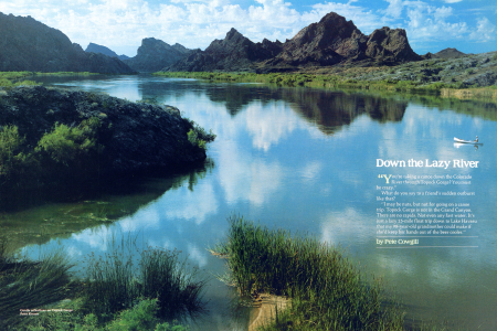 Gentle reflections on Topock Gorge.