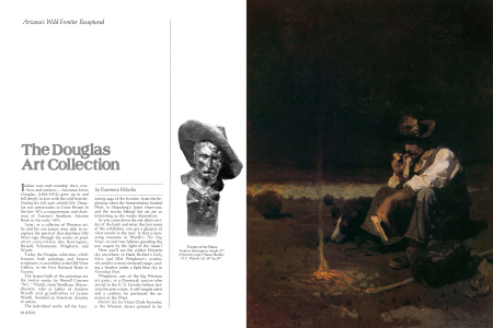 Trooper of the Plains,
Frederic Remington, height 27".
(Opposite page) Plains Herder,
N. C. Wyeth, oil, 38" by 29".