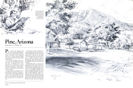 Bill Ahrendt at work. A self-portrait.