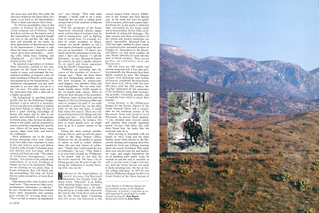 Craig Epstein is Wilderness Ranger for the northeast section of the Mazatzal Wilderness. A bachelor, Craig lives on an old homestead he purchased, in a cabin he built by himself. Alan Benoit.
