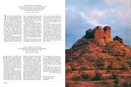 Wind-scoured rock forms of the Papago Buttes on the eastern border of Phoenix.