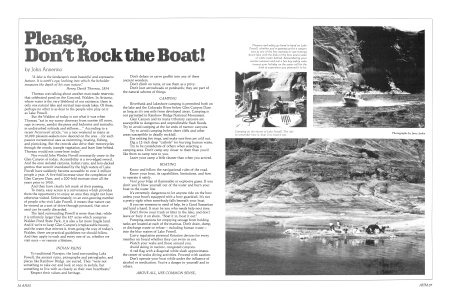 Please, Don't Rock the Boat!
