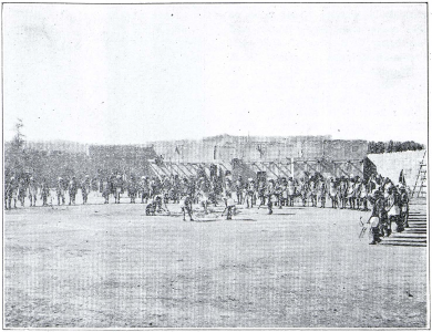 The white man's duplication of the Hopi rites as presented each year in Prescott in the Smoki Dances.