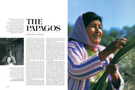 Papagos Laura Martinez and Juanita Ahill are basket makers.
