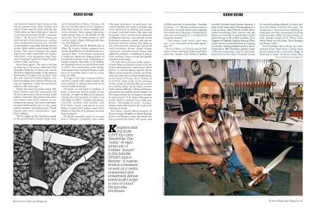 Kangaroo folding knife (LEFT) by Larry Hendricks.