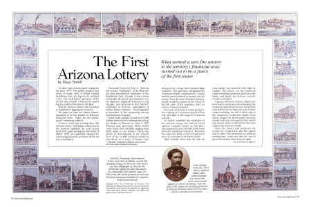 THE FIRST ARIZONA LOTTERY