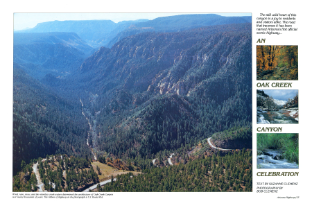 The ribbon of highway in the photograph is U.S. Route 89A.