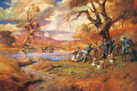Kearny's Dragoons at the Pima Villages