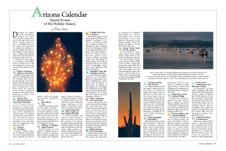A Calendar of Holiday Events