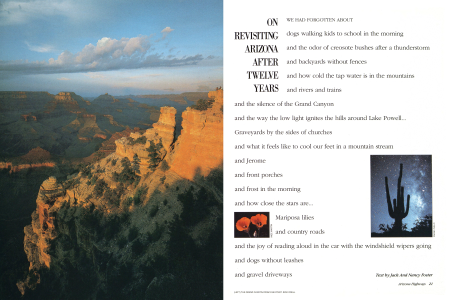 On Revisiting Arizona after 12 Years