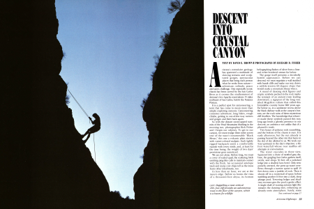 Descent into Crystal Canyon