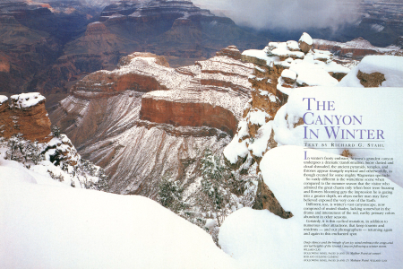 Snow in Arizona's Grandest Canyon