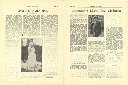 Snow Man on Mt. Baldy, near Springerville, Arizona, in July. Note the flowers picked at the edge of the snow bank and placed in the embrace of the Snow Man.