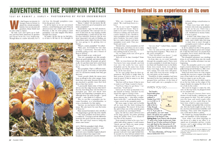 With his grandpa's help, Brian Shuff learned what to look for - and avoid - in the pumpkin patch.