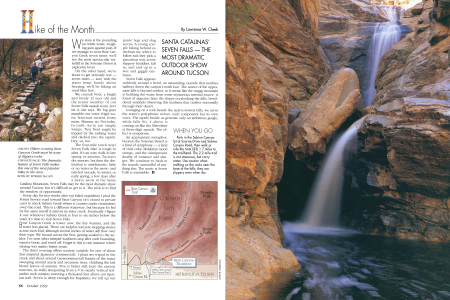 Hikers crossing Bear Canyon Creek must be wary of slippery rocks.