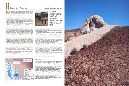 Hikers set off on the Painted Desert Trail, a one-mile walk marked with interpretive signs.