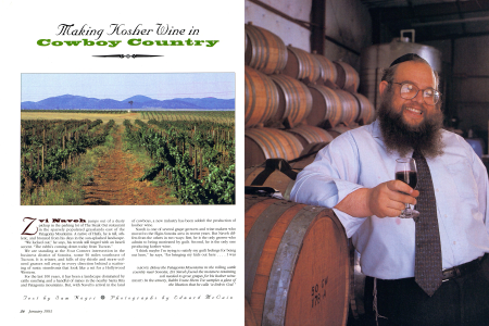 Below the Patagonia Mountains in the rolling cattle country near Sonoita, Zvi Naveh found the moisture-retaining soil needed to grow grapes for his kosher wine.
