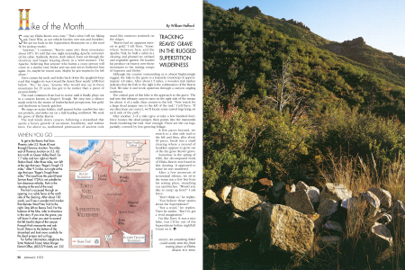 An unwitting hiker could easily miss the final resting place of Elisha Reavis.