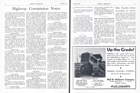 HIGHWAY COMMISSION NOTES