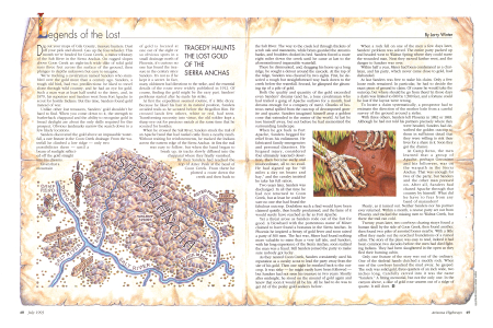 TRAGEDY HAUNTS
THE LOST GOLD
OF THE
SIERRA ANCHAS