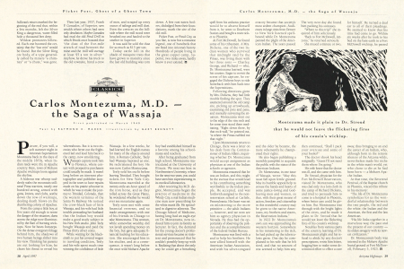 CARLOS MONTEZUMA, M. D.- THE SAGA OF WASSAJA