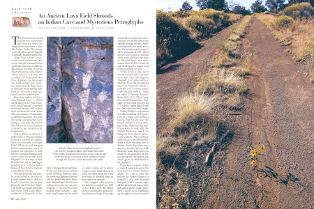 These footprint petroglyphs may be the work of Sinagua Indians who made their home in the Turkey Tanks area more than seven centuries ago.