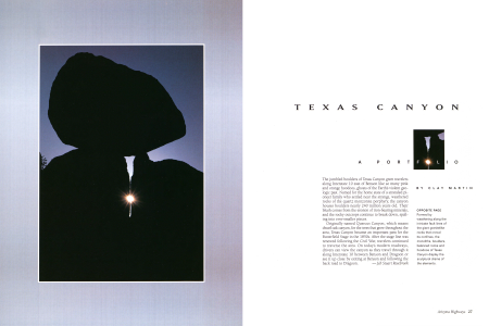 THE BOULDERS OF TEXAS CANYON