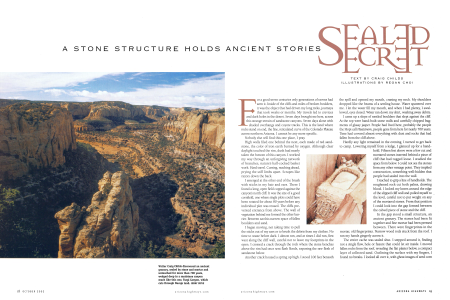 Tsegi Canyon, which cuts through Navajo land.