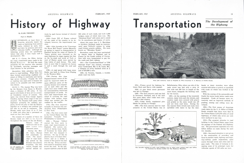 Who Invented Highways History of Highway Transportation | Arizona Highways