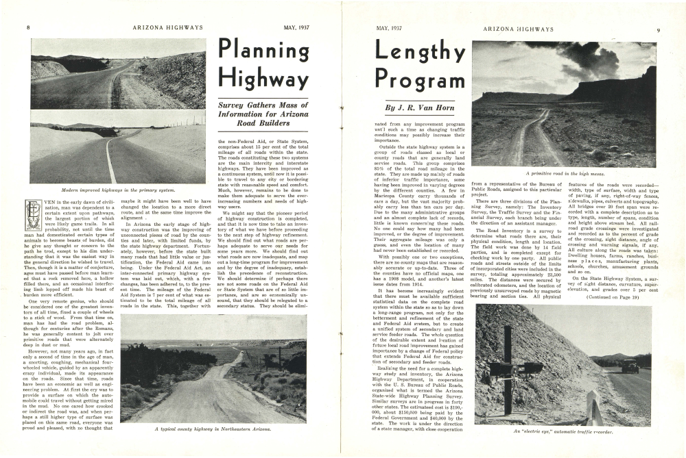 Modern improved highways in the primary system.