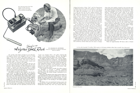 Mr. Dunning shows here how Geiger counter operates. This is a great but simple aid in uranium prospecting.