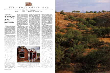 At Arivaca, the beginning of the dirt road portion of this backcountry trek, an ancient Union 76 gas pump stands guard outside the Aribac Historical Society and Museum.